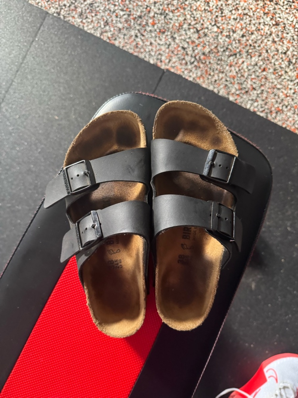 Birkenstock Black Two-Strap Sandals